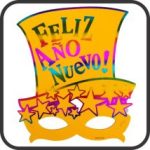 Antifaz feliz año nuevo