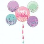 Adorno Movil Happy Birthday Balloons