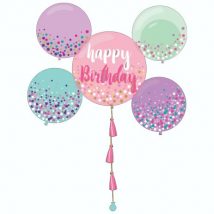 Adorno Movil Happy Birthday Balloons