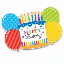 Adorno movil happy birthday bright