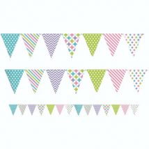 Banderin color pastel fiesta