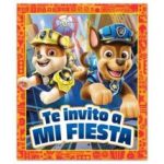 Invitaciones Paw Patrol