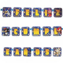 Letrero movil cumpleaños sonic