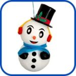 Piñata de muñeco de nieve