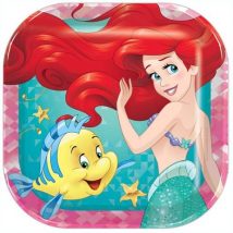 Platos Sirenita Cuadrado