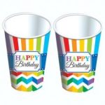 Vasos happy birthday bright